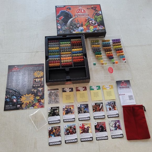 Wizkids Marvel Age Of Ultron Dice Masters 25 Cards 236 Dice - Picture 1 of 8
